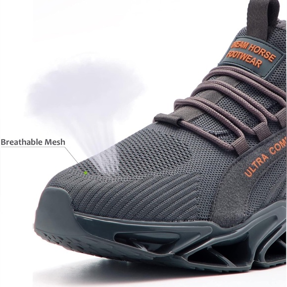 Men’s Size 11 DREAM HORSE Lightweight Work Shoes Steel Toe Sneakers NIB - Picture 4 of 5